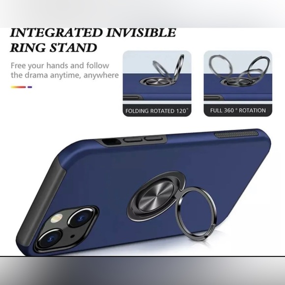 For iPhone All iPhone Pro Case Ring Stand + Lens Protector - Picture 3 of 13
